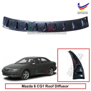 Mazda 6 Atenza CG1 (1st Gen) 2002-2008 Vortex Generator Shark Fin Aerodynamic Rear Top Roof Diffuser Diffusor